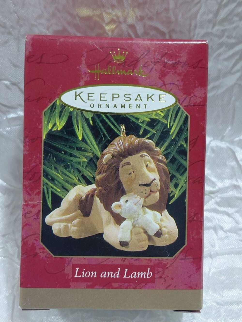 Hallmark Keepsake Ornament Lion & Lamb Handcrafted 1997 Vintage